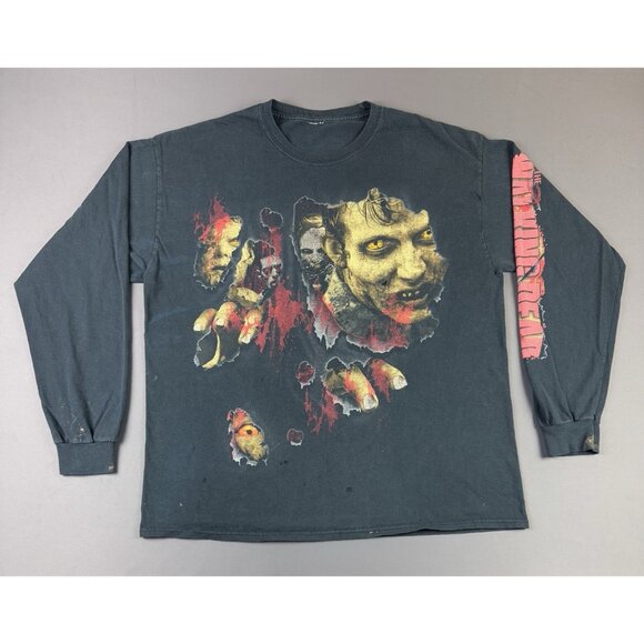 Rare Vintage Y2K Walking Dead AMC Zombie Horror TV Show Series Art Promo Tee - Picture 3 of 16